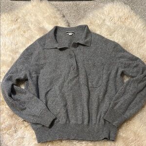 100% Cashmere Polo Sweater